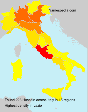 Surname Hossain in Italy Surname Hossain in Italy