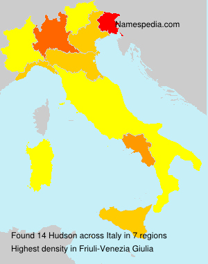 Surname Hudson in Italy Surname Hudson in Italy