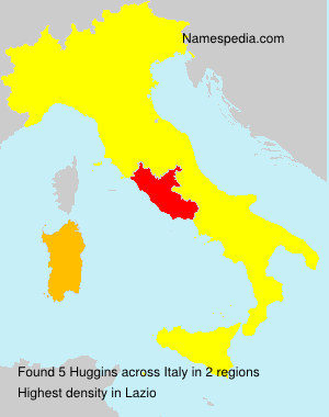Surname Huggins in Italy Surname Huggins in Italy