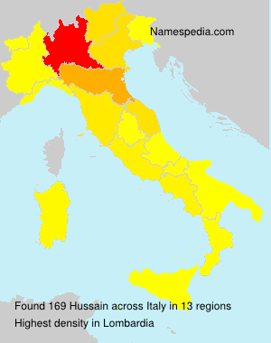 Surname Hussain in Italy Surname Hussain in Italy
