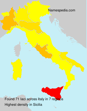 Surname Iaci in Italy Surname Iaci in Italy