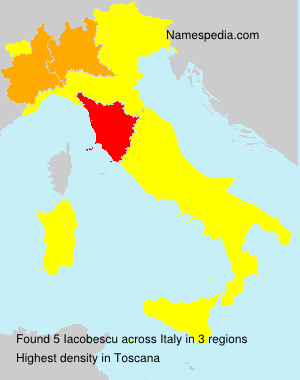 Surname Iacobescu in Italy Surname Iacobescu in Italy