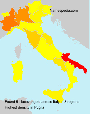 Surname Iacovangelo in Italy Surname Iacovangelo in Italy