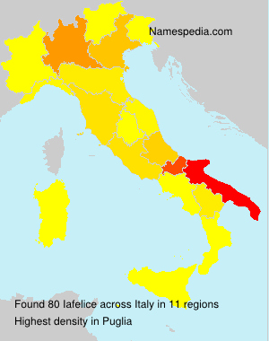 Surname Iafelice in Italy Surname Iafelice in Italy