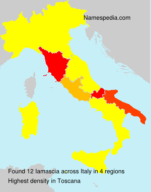 Surname Iamascia in Italy Surname Iamascia in Italy