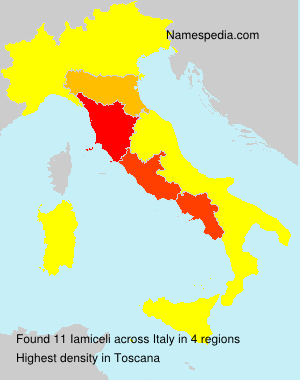 Surname Iamiceli in Italy Surname Iamiceli in Italy