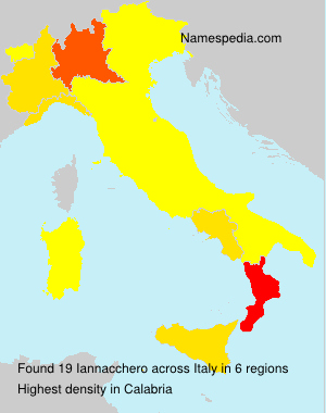 Surname Iannacchero in Italy Surname Iannacchero in Italy