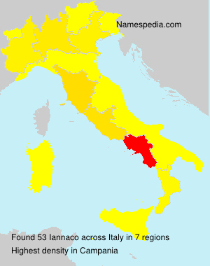 Surname Iannaco in Italy