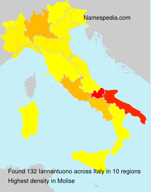 Surname Iannantuono in Italy Surname Iannantuono in Italy