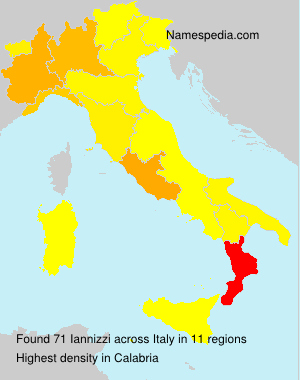 Surname Iannizzi in Italy Surname Iannizzi in Italy