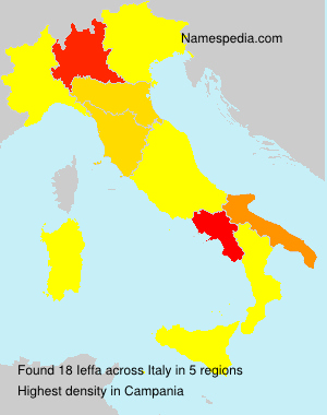 Surname Ieffa in Italy Surname Ieffa in Italy