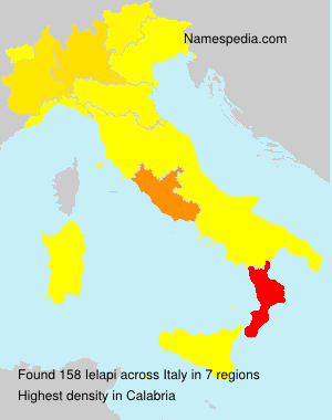 Surname Ielapi in Italy Surname Ielapi in Italy