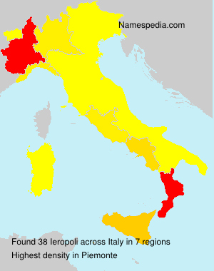 Surname Ieropoli in Italy Surname Ieropoli in Italy