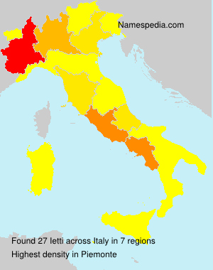 Surname Ietti in Italy Surname Ietti in Italy