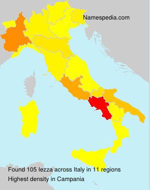 Surname Iezza in Italy Surname Iezza in Italy