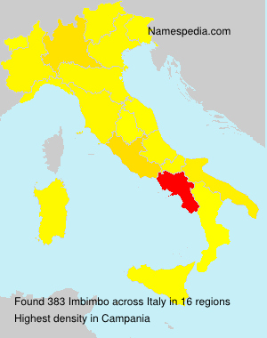 Surname Imbimbo in Italy