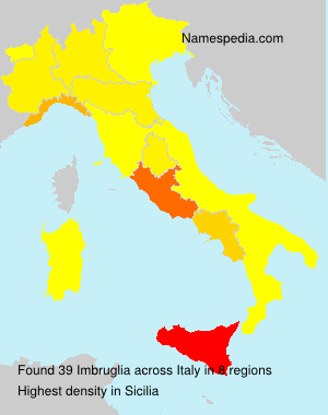 Surname Imbruglia in Italy Surname Imbruglia in Italy