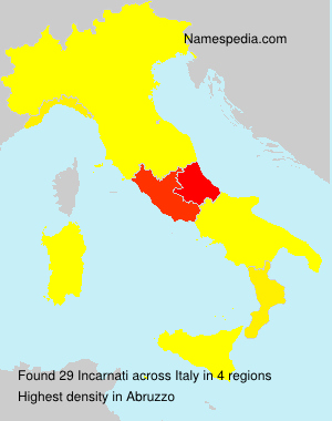 Surname Incarnati in Italy Surname Incarnati in Italy
