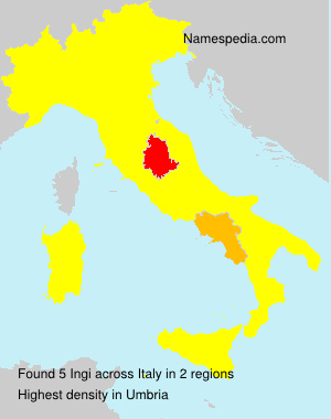 Surname Ingi in Italy Surname Ingi in Italy