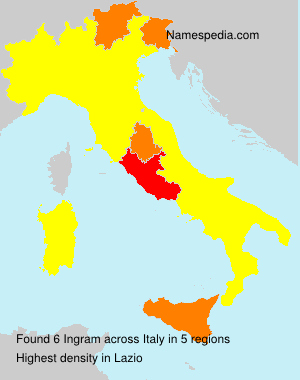 Surname Ingram in Italy Surname Ingram in Italy