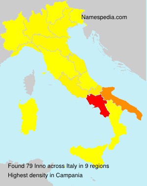 Surname Inno in Italy Surname Inno in Italy