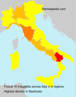 Surname Intaglietta in Italy Surname Intaglietta in Italy