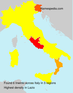Surname Inwinkl in Italy Surname Inwinkl in Italy