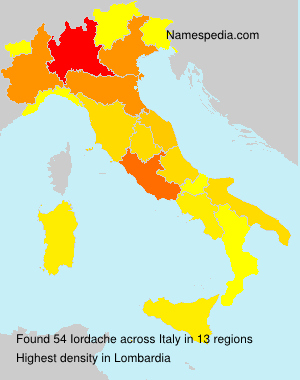 Surname Iordache in Italy Surname Iordache in Italy