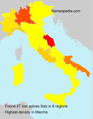 Surname Iosi in Italy Surname Iosi in Italy