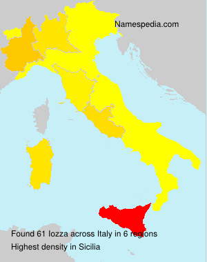 Surname Iozza in Italy Surname Iozza in Italy