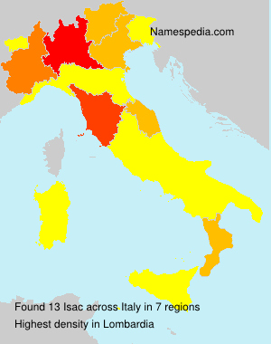Surname Isac in Italy Surname Isac in Italy