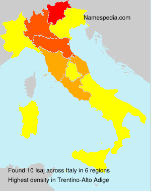Surname Isaj in Italy Surname Isaj in Italy