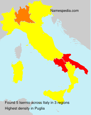 Surname Isernio in Italy Surname Isernio in Italy