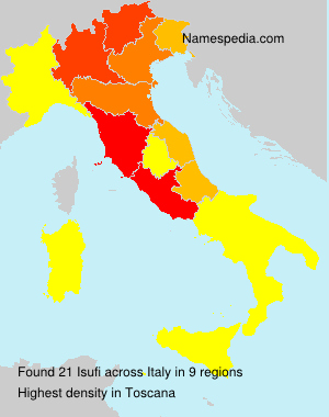Surname Isufi in Italy Surname Isufi in Italy