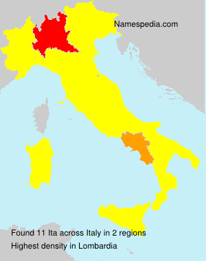 Surname Ita in Italy Surname Ita in Italy
