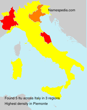 Surname Itu in Italy Surname Itu in Italy