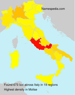 Surname Izzi in Italy Surname Izzi in Italy