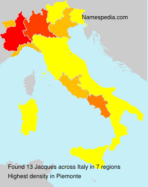 Surname Jacques in Italy Surname Jacques in Italy