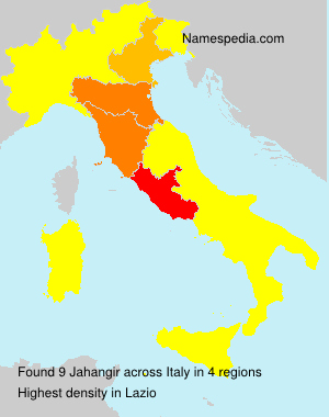 Surname Jahangir in Italy Surname Jahangir in Italy