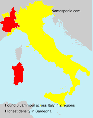 Surname Jammoul in Italy Surname Jammoul in Italy