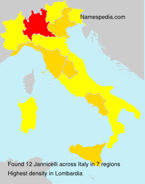 Surname Jannicelli in Italy Surname Jannicelli in Italy