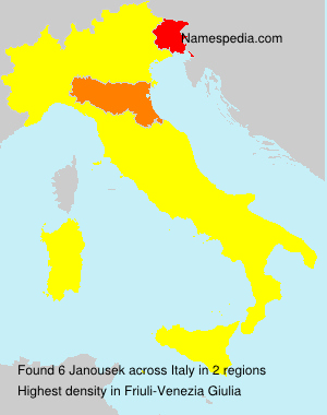 Surname Janousek in Italy Surname Janousek in Italy