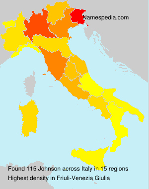 Surname Johnson in Italy Surname Johnson in Italy