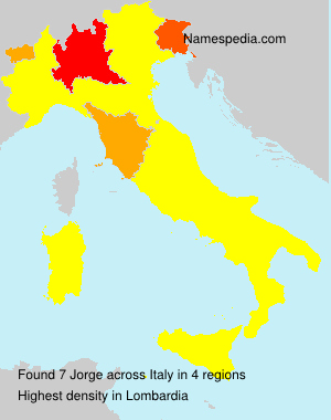 Surname Jorge in Italy Surname Jorge in Italy
