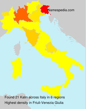 Surname Kalin in Italy Surname Kalin in Italy