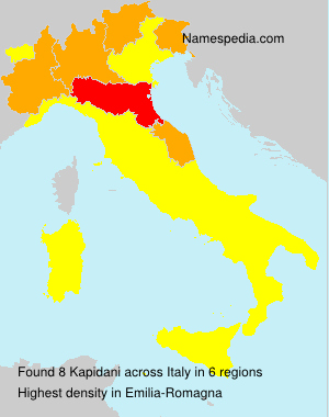 Surname Kapidani in Italy Surname Kapidani in Italy