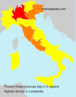 Surname Kasemi in Italy Surname Kasemi in Italy