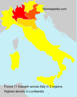 Surname Kassem in Italy Surname Kassem in Italy