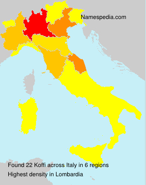 Surname Koffi in Italy Surname Koffi in Italy