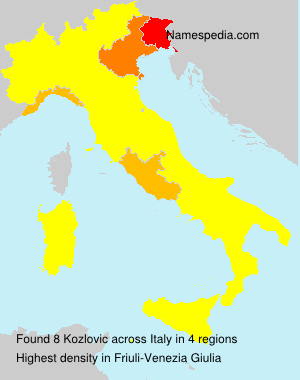Surname Kozlovic in Italy Surname Kozlovic in Italy